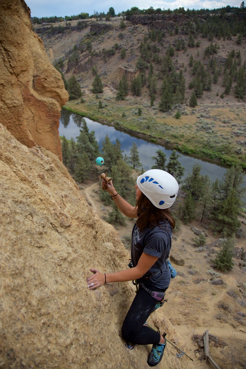 Haley Bishoff Rock Climbing and Playing Kendama
