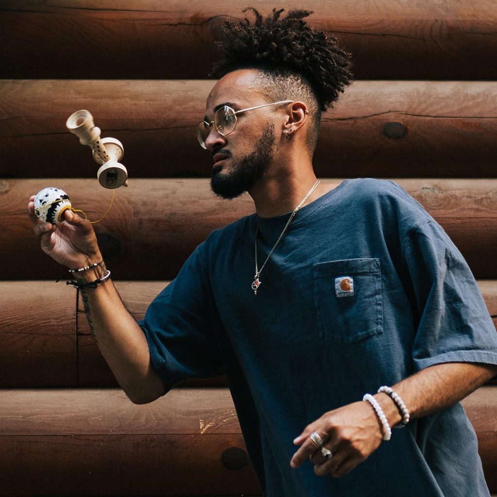 Kendama USA Tribe Team Member Marqiese Richardson Playing Kendama