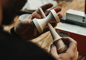 Kendama USA Craft Kendama Artisan Inspecting Kendama