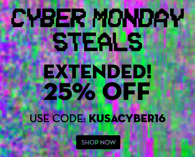 Cyber Monday Extended 2016 25% OFF KUSACYBER16